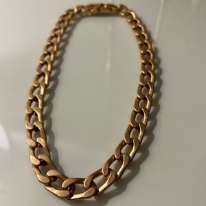 Zara thick gold chain necklace